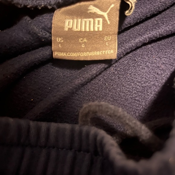 Large Puna Navy Blue and White Sweatpants - Picture 2 of 3